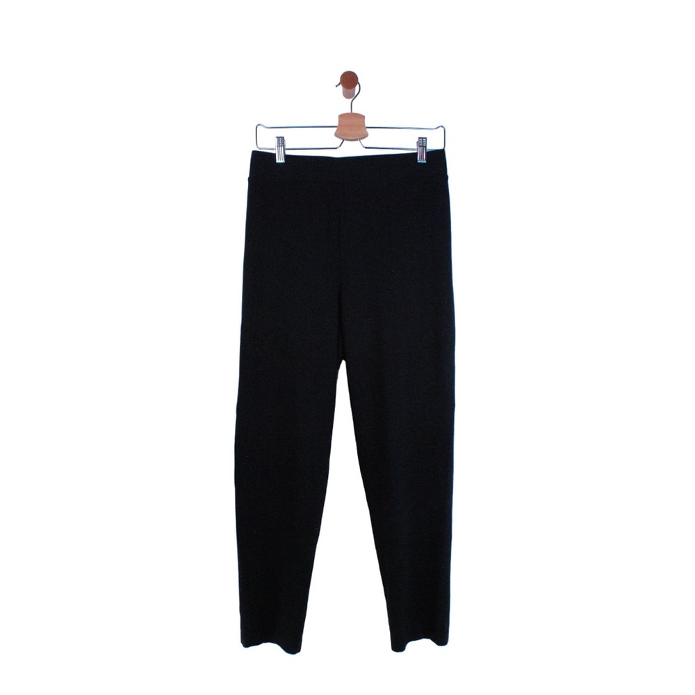 Vince Camuto Plus Size 2X Basic Slim Fit Straight Leg Cropped Black Leggings